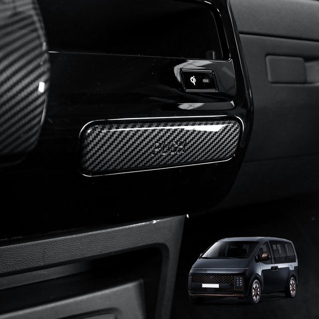 Getränkehalter Rahmen für Hyundai Staria 2021-2026 Linkslenker, Zubehör aus ABS in Schwarz - Bild 1