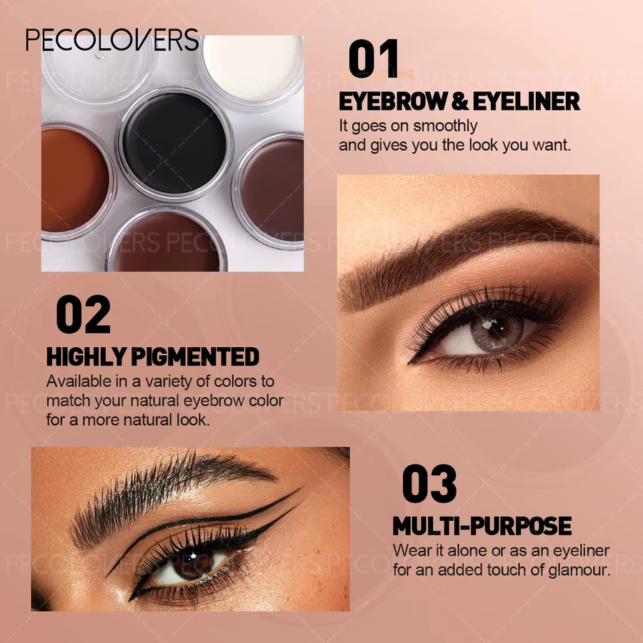 2-in-1 Augenbrauen- und Eyeliner-Gel mit Pinsel, Unisex - Bild 5