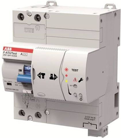 ABB FI-Schutzschalter F-ATI2Test A 2-polig 25A 0,03A 230V in Weiß - Bild 1