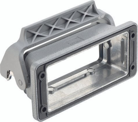 HARTING Anbaugehäuse 09 30 016 0398 09300160398 aus Aluminium in Grau - Bild 1