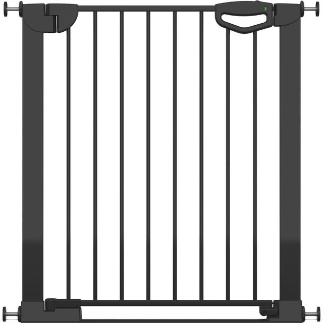 Geuther Tür- und Treppenschutzgitter Easylock mit Flatstep in Schwarz, ohne Bohren, erweiterbar, Metall - Bild 1
