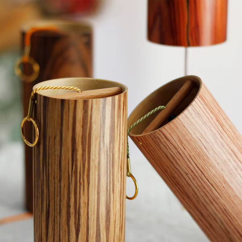 OLOMM Tibetische Windspiele aus Holz für Meditation und Klangheilung, Mehrfarbig - Bild 4