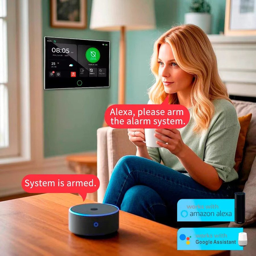 KERUI Tuya Sicherheit Alarm System mit 7 Zoll Touchscreen Panel, WiFi und 4G GSM Funk-Alarmanlage für dein Zuhause - Bild 2