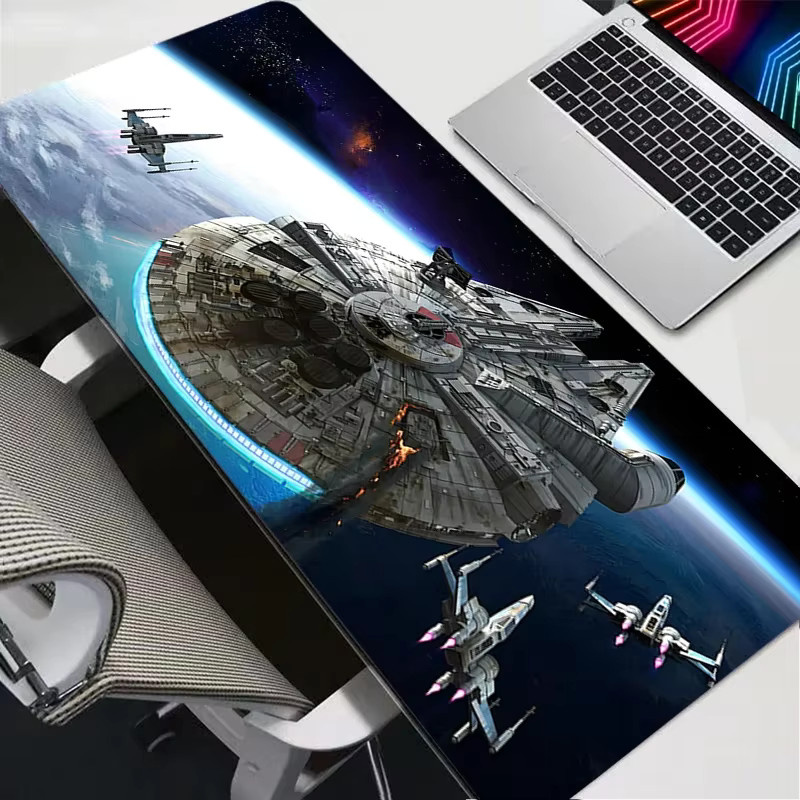 Mairuige Raumschiff Mauspad als große Schreibtischunterlage für Gamer und Büro, Multicolor - Bild 3