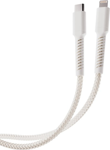 Vivanco LongLife Lightning auf USB-Type-C Daten- und Ladekabel in Weiß - Bild 1