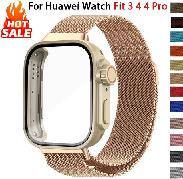 FancyWrist Uhrenarmband Edelstahl, Silber, Unisex, für Huawei Watch Fit 3 4 4Pro - Bild 1