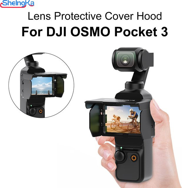 Sheingka Sonnenschutz-Objektiv-Schutzhülle für DJI OSMO Pocket 3 in Schwarz - Bild 1