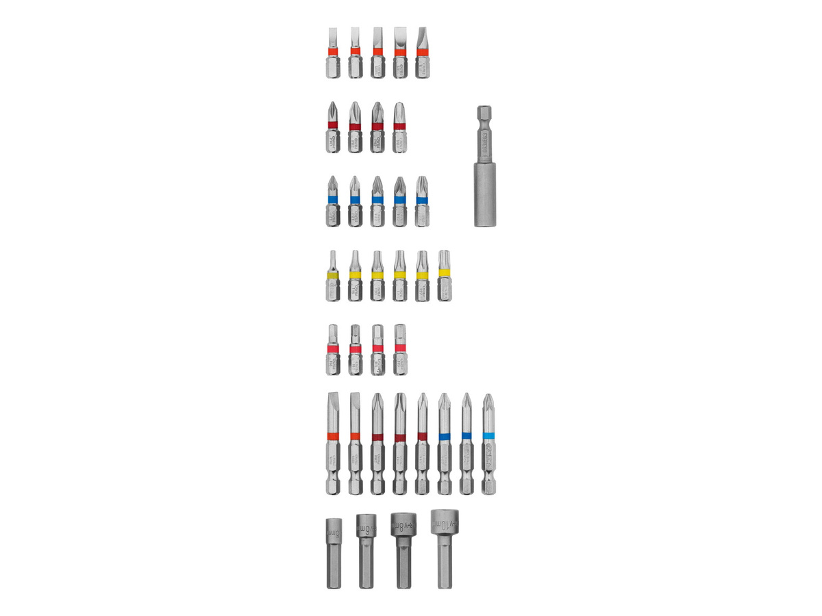 Parkside HSS-Bohrer und Bits Set aus Stahl in Multicolor, 15-teilig - Bild 2