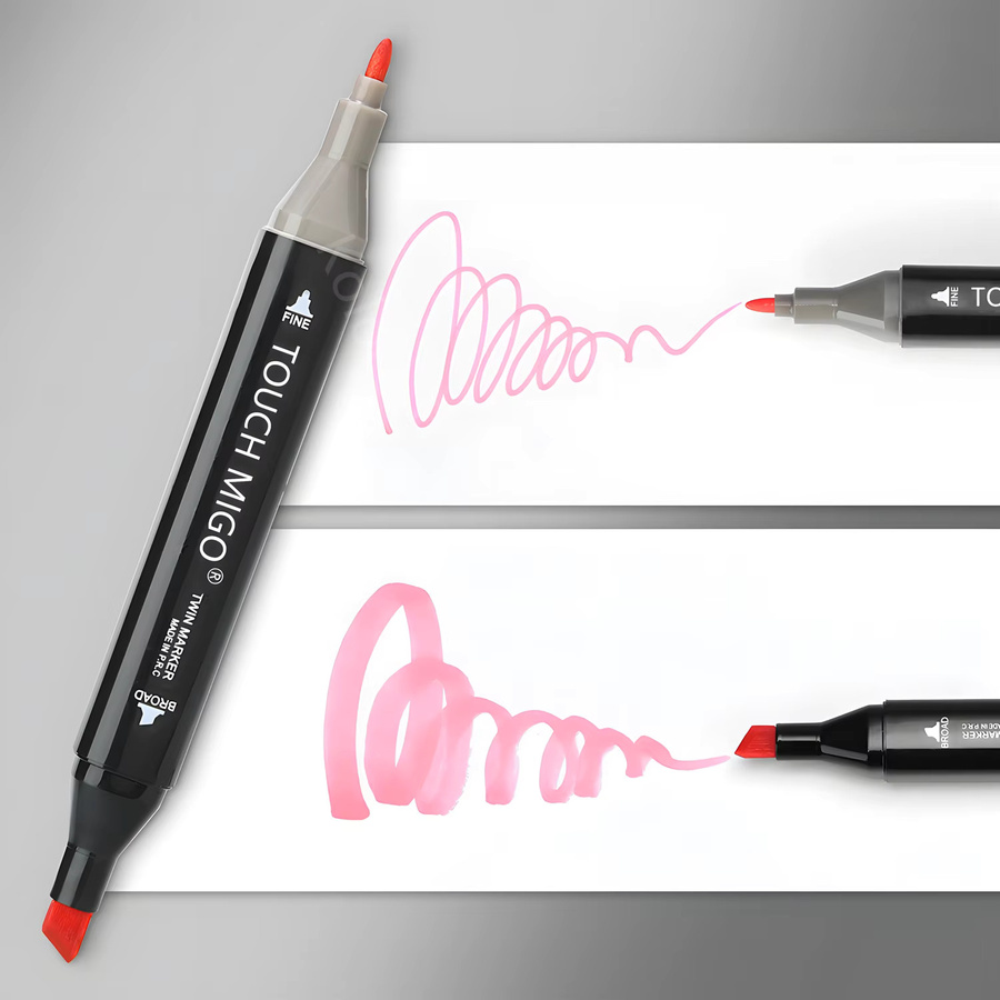 Kolorowys Alkoholmarker mit Doppelspitzen in Multicolor für Illustrationen und Skizzen - Bild 2