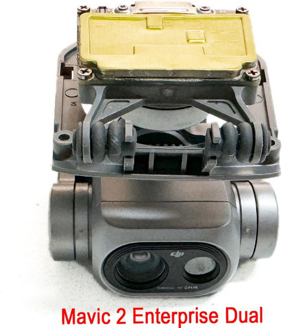 DJI Ersatz-Gimbal-Motor und PTZ-Kabel Rollhalterung für Mavic 2 Dual Enterprise Wärmebildkamera in Grau - Bild 1