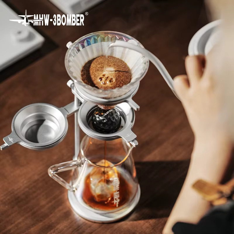 MHW-3BOMBER Pour Over Chilling Ball Stand Tropfständer aus Aluminiumlegierung mit abnehmbarem Design - Bild 4