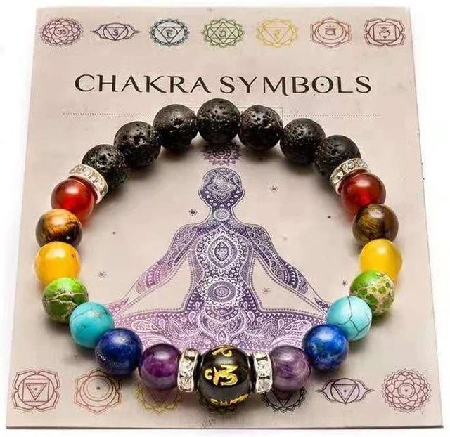 Nicssy 7-Chakra-Armband, Kristall, Bunt, Unisex - Bild 1