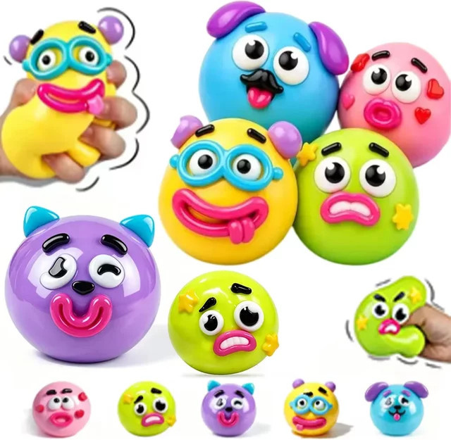 Smushers Curiosities Dog Face Swap Squishy, Slow-Rise-Quetschspielzeug - Bild 1