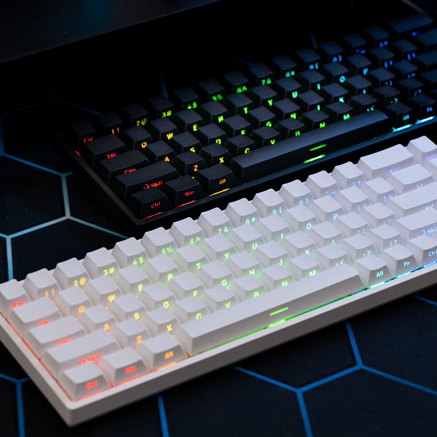 Akko MonsGeek FUN68 HE Magnetische Gaming-Tastatur 65% mit Hall-Effekt und ARGB in Weiß - Bild 3