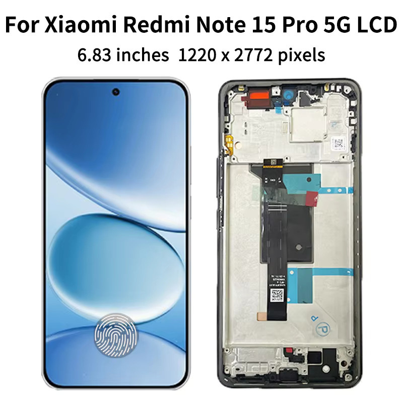 Xiaomi Redmi Note 15 Pro 5G LCD-Display mit 6,83 Zoll Touchscreen-Digitizer-Einheit - Bild 3