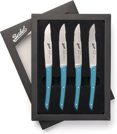 Berkel Steakmesser-Set, 4-teilig, petrol, matt - Bild 1