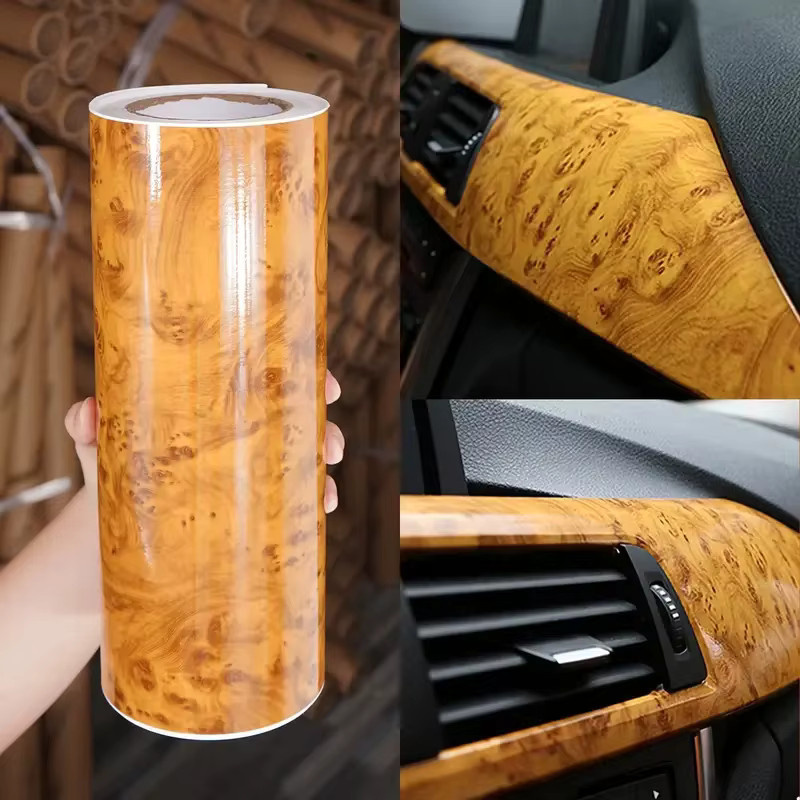 ORINOWRAPS Selbstklebende Vinyl Folie mit glänzender Holzmaserung für Möbel und DIY Projekte - Bild 4