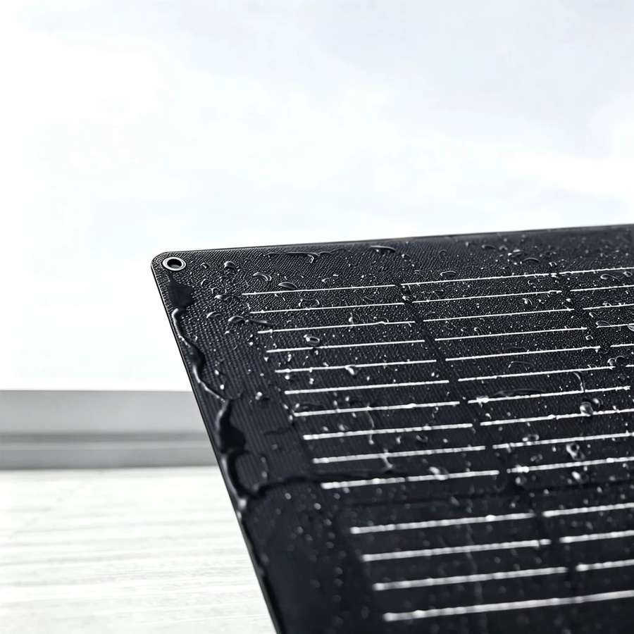 JINGYANGPV Flexibles ETFE Solarpanel 60W 18V mit Mono-Solarzellen und 25% Wirkungsgrad in Schwarz für Wohnmobil, Boot und Camping - Bild 5