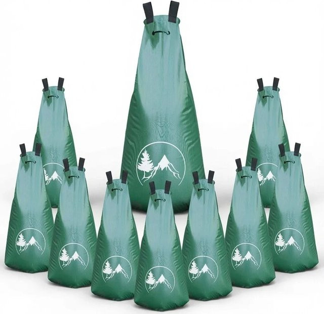 TTL GARDEN Bewässerungssack für Bäume, 10er Set, Grün, 100 l pro Sack - Bild 1