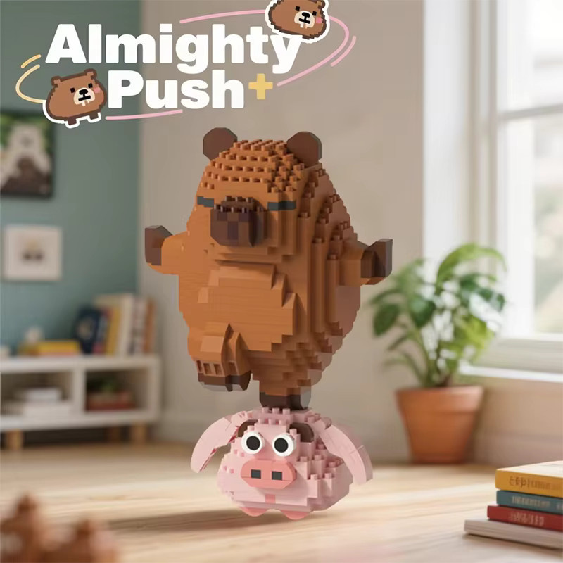 hairun Capybara Figur, Mikro-Bausteine, Einzelfigur - Bild 3