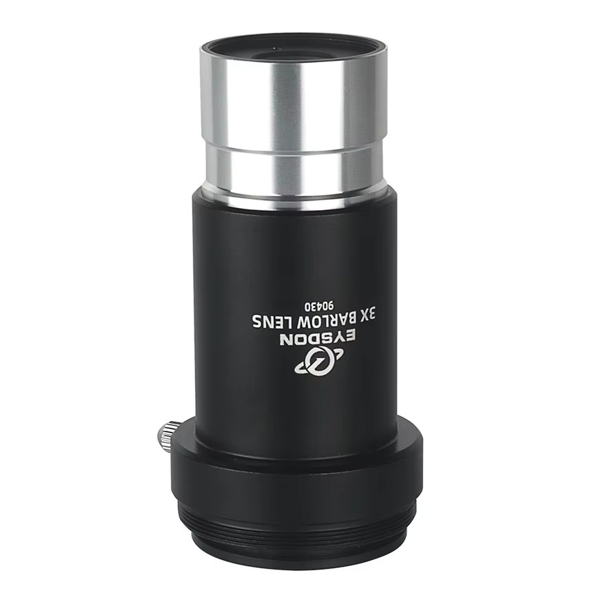 EYSDON 3x Barlow-Linse 1,25 Zoll Apochromatische 3-Elemente-FMC-Linse mit M42 x 0,75 mm Kameragewinde in Schwarz für astronomische Teleskope - Bild 3