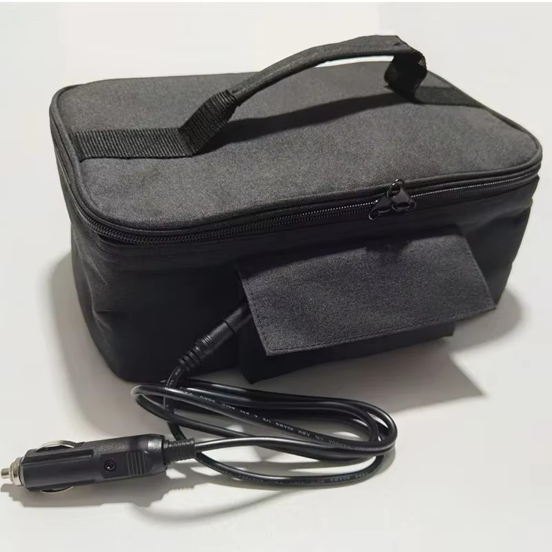EAFC Tragbare Auto-Lebensmittelwärmer-Tasche für 12 V, Elektrische Lunchtasche zum Aufwärmen von Speisen, Farbe: Schwarz - Bild 6