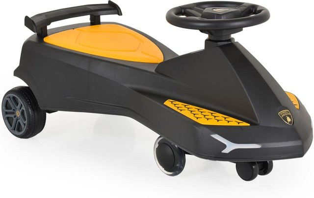 Moni Lamborghini Swing Car Rutschfahrzeug mit Musik und Licht schwarz - Bild 1