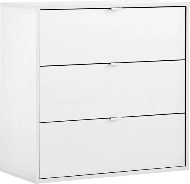 mokebo Kommode mit 3 Schubladen als Highboard oder Sideboard in Weiß - Bild 1