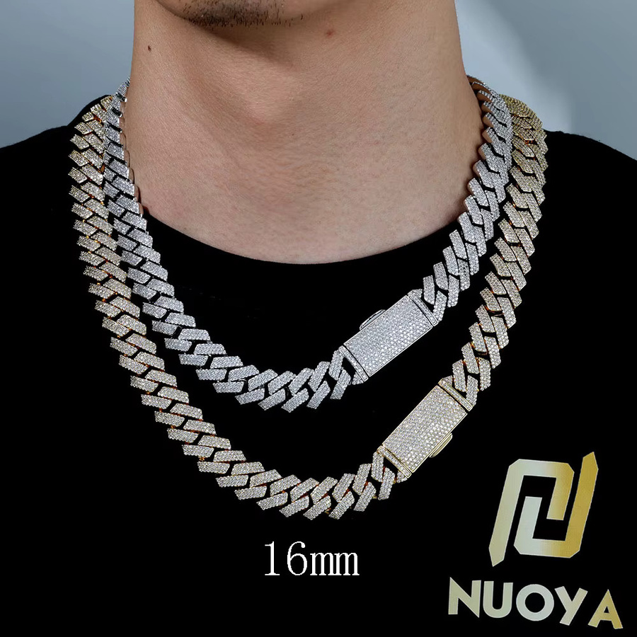 ESKEEM Halskette, Iced Out Cuban Link, Zirkonia, Unisex - Bild 4