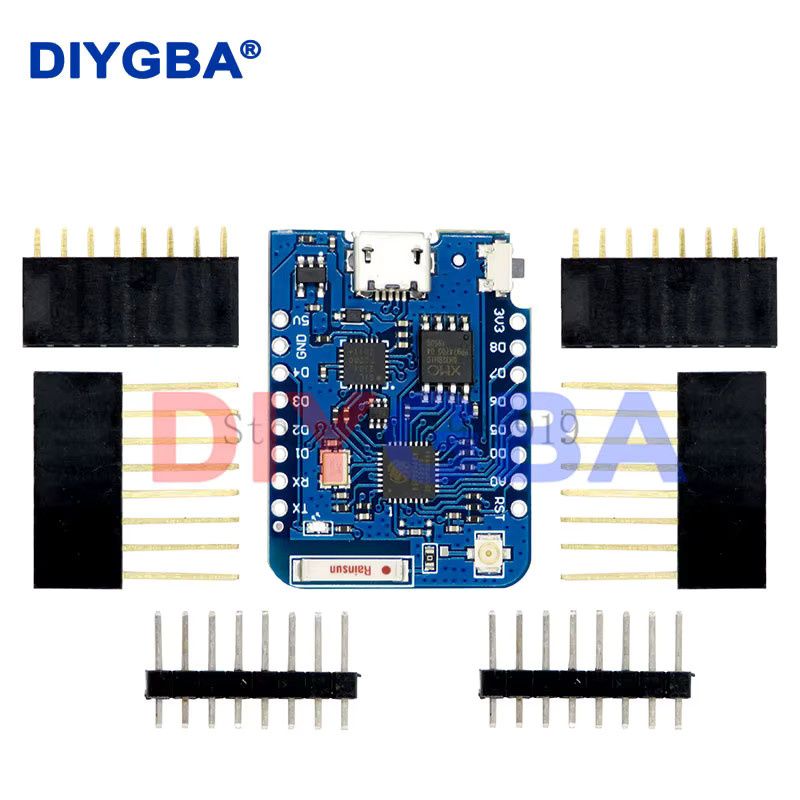 WEMOS D1 Mini Pro ESP8266 WIFI-Entwicklungsboard mit externem Antennenanschluss in Blau - Bild 2