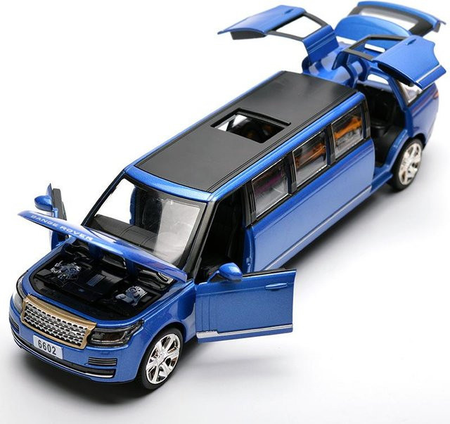Fourall- Model Cars Land Range Rover, Spielzeugfahrzeug, 1:32, blau, mit Ton und Licht - Bild 1