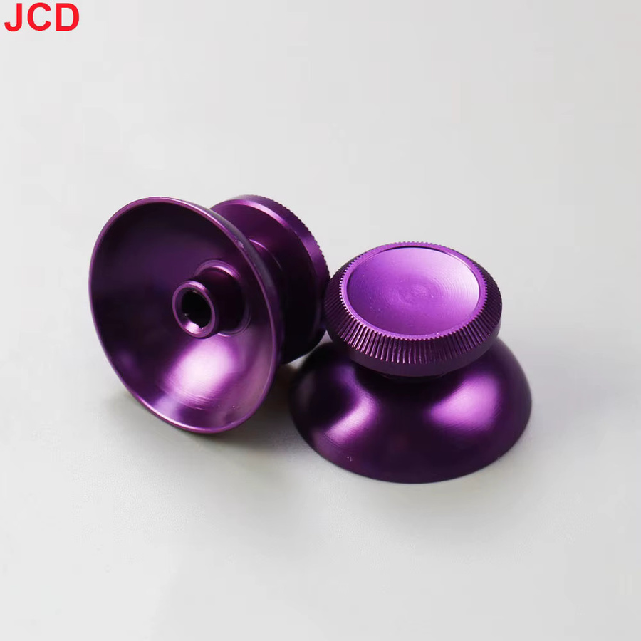 JCD 3D Aluminium Metall Analog Joystick Thumb-Stick Grip Caps für Xbox 360 Controller, 1 Paar, Multicolour/Lila - Bild 3