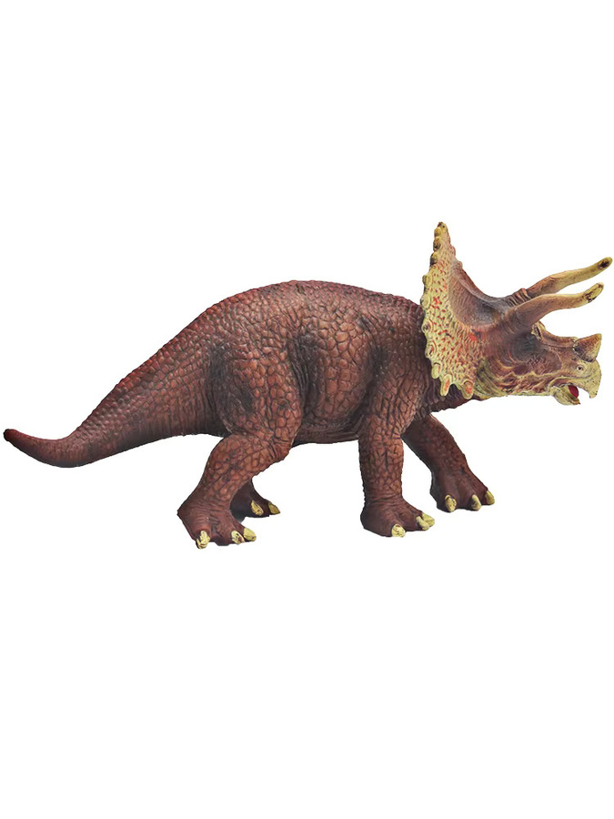 XIALIBAOMOWAN Prähistorische Jurassic Triceratops Dinosaurier-Modell-Actionfigur, Kunststoff - Bild 5