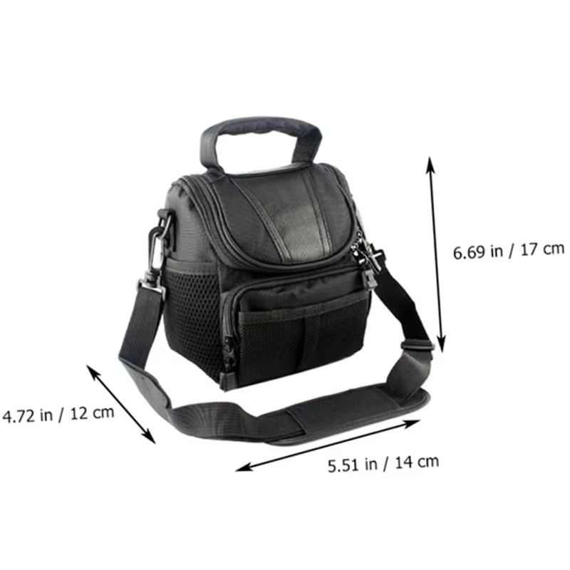 DIXSG Kamera-Schultertasche für DSLR-Kameras, wasserdicht und stoßfest, Schwarz - Bild 6
