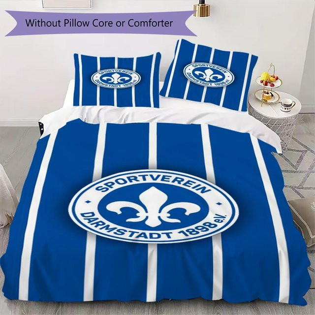 On My Love Home Bettwäsche-Set SV Darmstadt 98 Blau, bestehend aus 1 Bettbezug und 2 Kissenbezügen, B/T/H: 250 x 220 cm - Bild 1