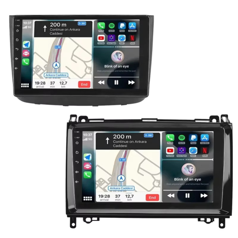 ESSGOO Android 15 Multimedia-Autoradio für Mercedes-Benz Vito und Viano W639 (2003 - 2015) mit GPS, WiFi, Bluetooth und DAB+ Adapter in Schwarz - Bild 7