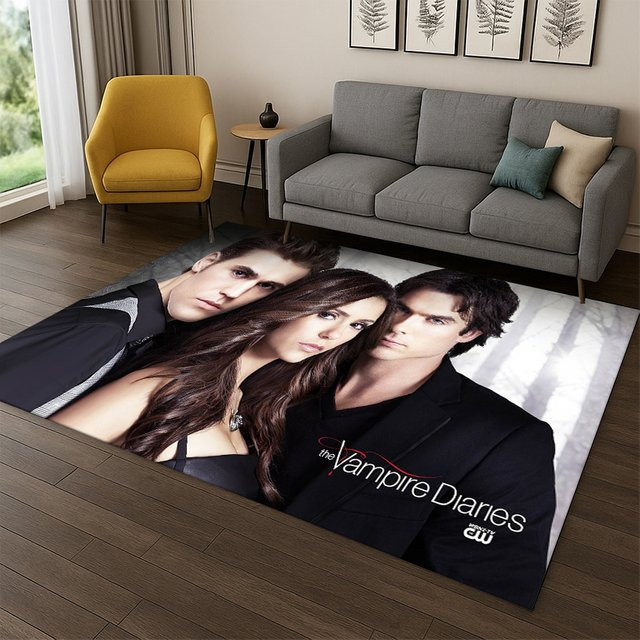 Livrane The Vampire Diaries Damon Salvatore Teppich, rutschfest, mehrfarbig - Bild 1