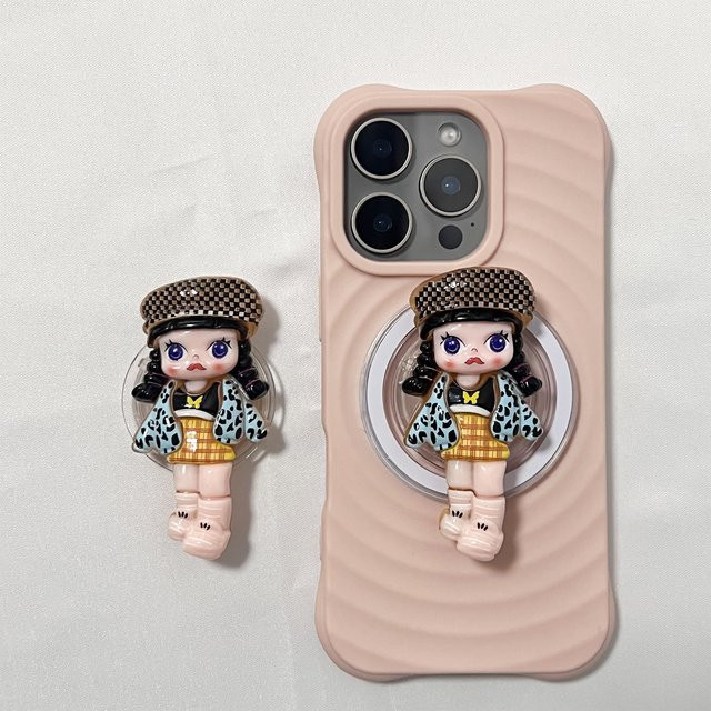 3D Handyhalterung Griptok mit braunem Hut für iPhone 17 Pro Max und 16 Pro Max in Braun und Multicolour - Bild 1