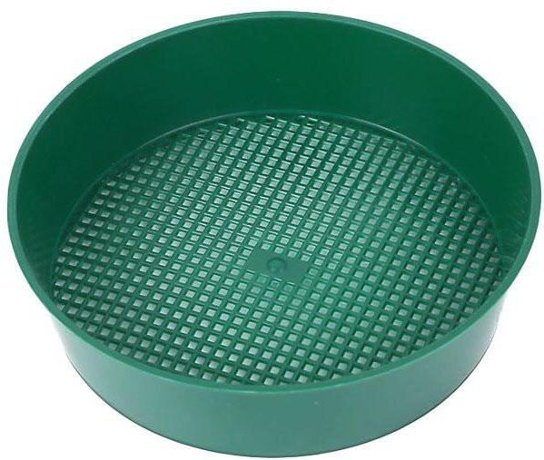 Binchi Feinmaschiges Gartensieb aus Kunststoff in Grün und Schwarz zum Umtopfen von Kompost, Sand und Steinen - Bild 1