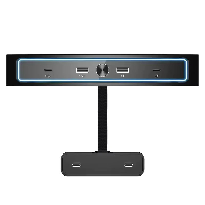 YouGallop USB-C Dockingstation Erweiterungsadapter für Tesla Model 3 und Model Y, Intelligenter USB-Hub Mittelkonsolen-Adapter Schnellladegerät, Schwarz - Bild 5