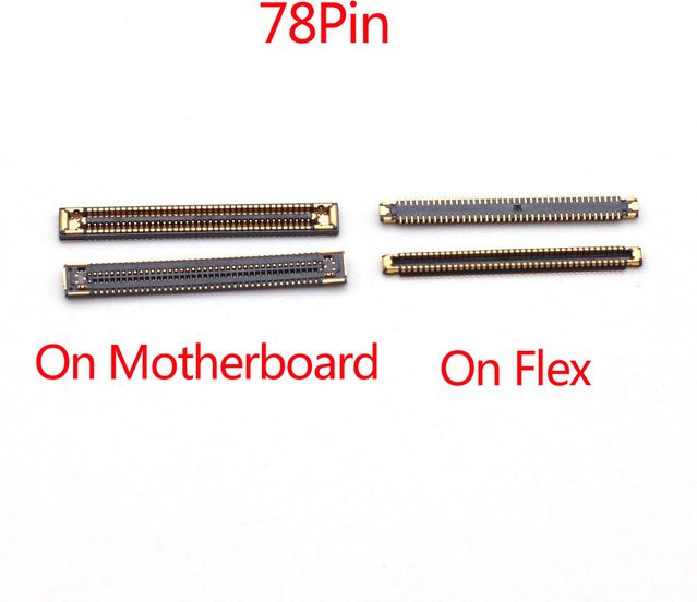 10 Stück FPC Stecker für Samsung Galaxy A53 5G LCD Display Bildschirm 78 Pin - Bild 1