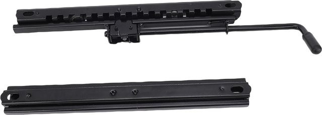 Aimo Sitzschiebeschiene aus kaltgewalztem Stahl in Schwarz Matt, Länge: 31 cm, für Automotive und RV - Bild 1