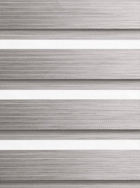 Doppelrollo Heine Home Day & Night in Grau und Silber aus 100% Polyester mit Kettenzug und Klemmbefestigung - Bild 1
