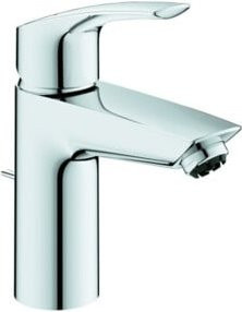 Grohe Eurosmart Waschtisch-Einhebelmischer in Chrom mit Ablaufgarnitur und Niederdruckfunktion - Bild 1
