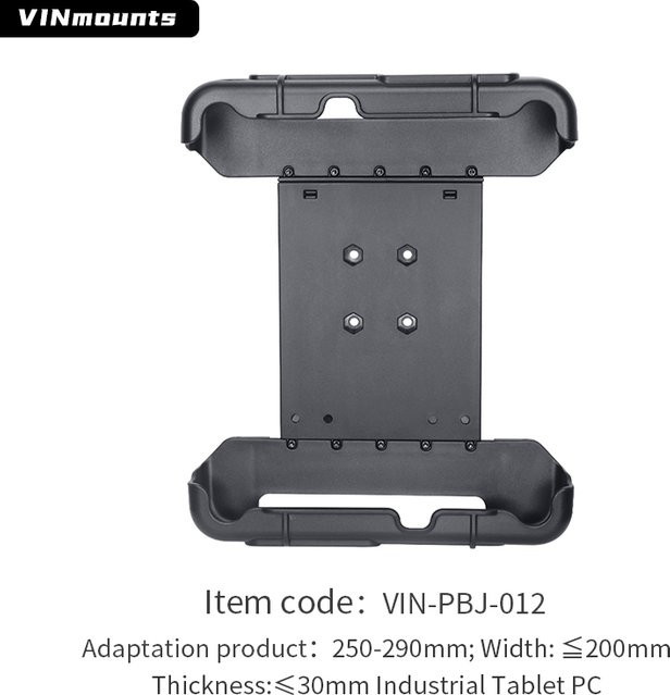 VINmounts FZ-G2 Tablet-Halterung PBJ012 in Schwarz, kompatibel mit Asus und Huawei, B/T/H: 29,0 x 20,0 x 3,1 cm, für Fahrzeug- und Industriegebrauch - Bild 1