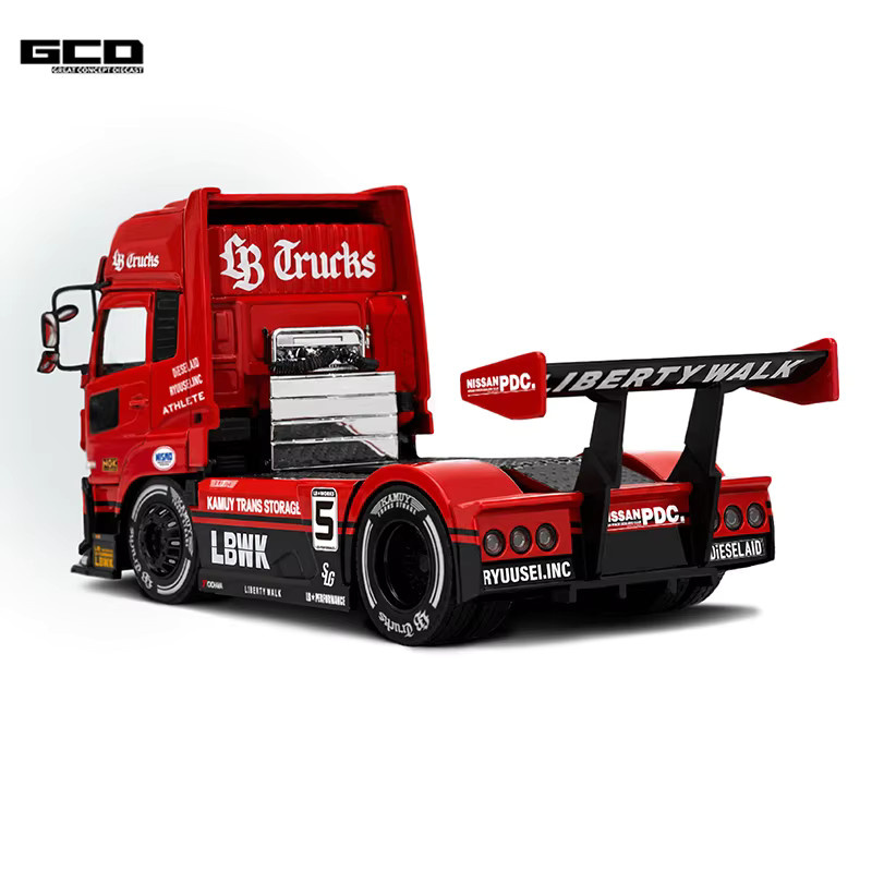 GCD LBWK x UD Truck Traktor, Legierungsmodell-Auto, 1:64, Metall - Bild 2