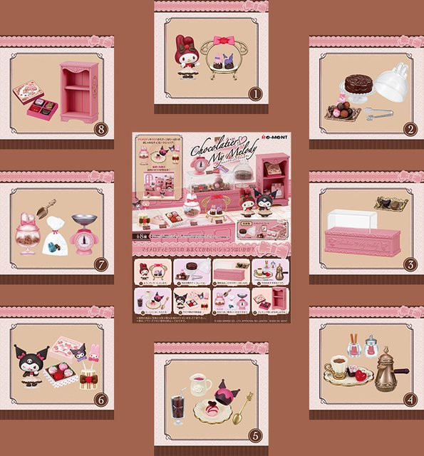 Rement Sanrio Kuromi My Melody Schokolade Werkstatt Blind Box, Spielzeug - Bild 1