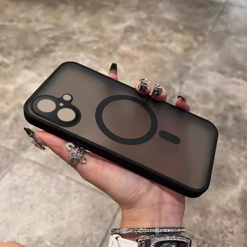 Ricestate Magnetische Stoßfänger-Hülle für iPhone 12 bis 17 Pro Max Plus Air in Schwarz mit MagSafe Unterstützung - Bild 3