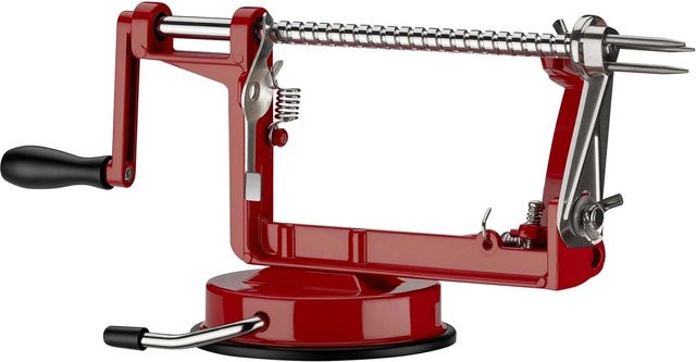 Wiltec 3in1 Apfelschneider und Apfelschälmaschine in Rot-matt - Bild 1