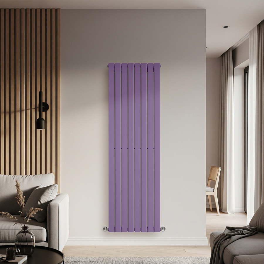 Einlagiger Design-Heizkörper Vertikal von Delta in Lila (Lush Purple), Höhe: 178 cm, Breite: 56 cm - Bild 1